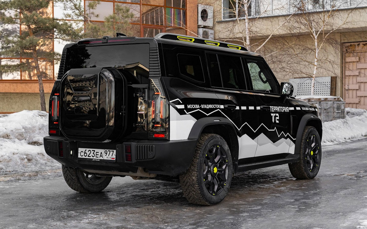 Jetour📷Jetour T2 можно купить в одном из четырех цветов: черном, матовом сером, коричневом и серебристом