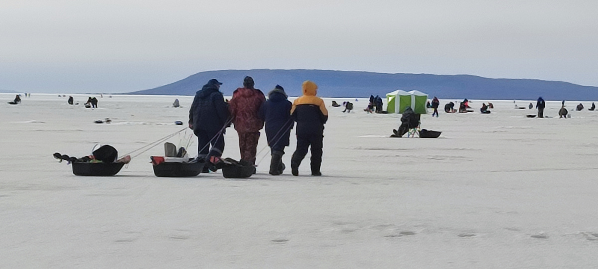 Зимняя рыбалка. Тавричанка. Лиман реки Раздольная