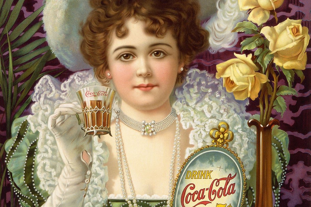 Рекламный плакат Coca - Cola 1890- х годов через Викисклад.