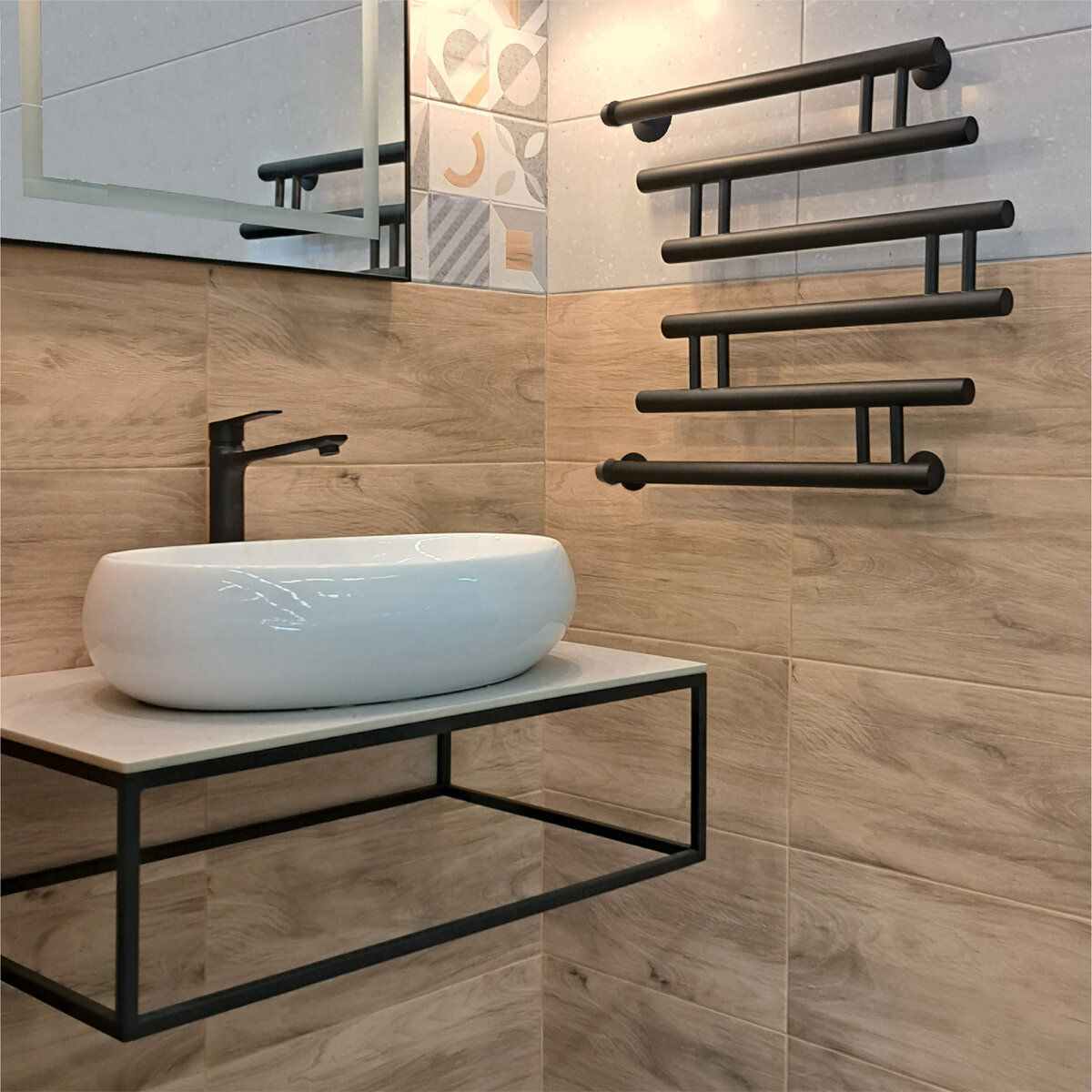 Полотенцесушитель Фокстрот Zip - Черный Муар indigorus.ru