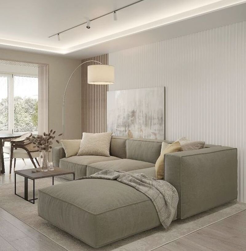 Светлая современная квартира. Фото 2.