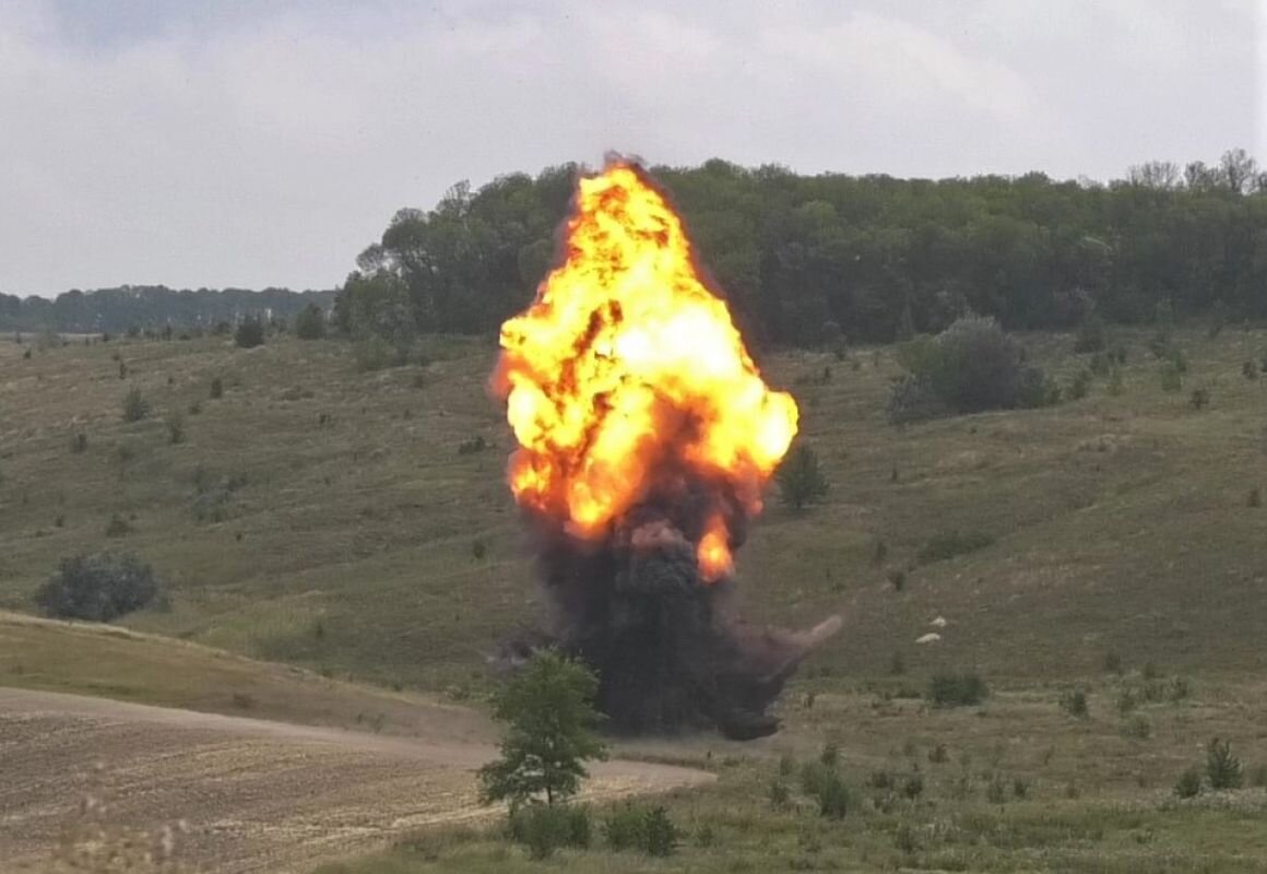 Минометный взрыв. Изображение из сети