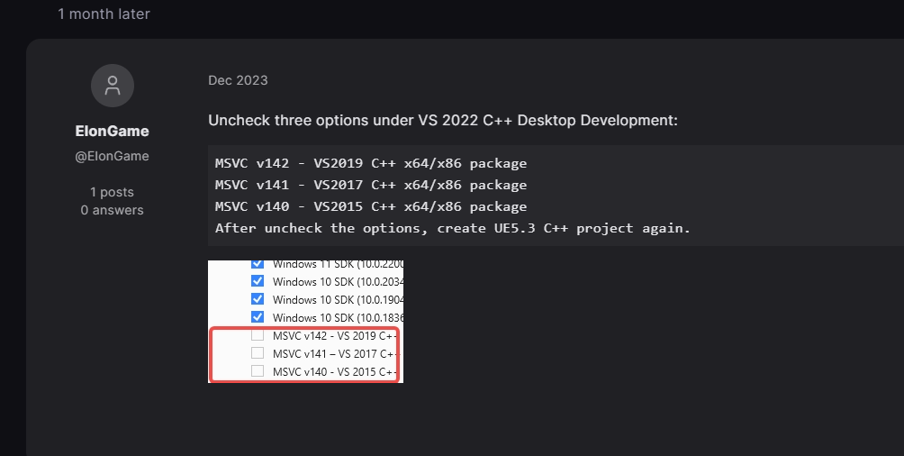 https://forums.unrealengine.com/t/help-when-i-create-a-c-project-in-ue5-3-but-i-create-a-project-it-gives-me-this-error-message/1305945/7