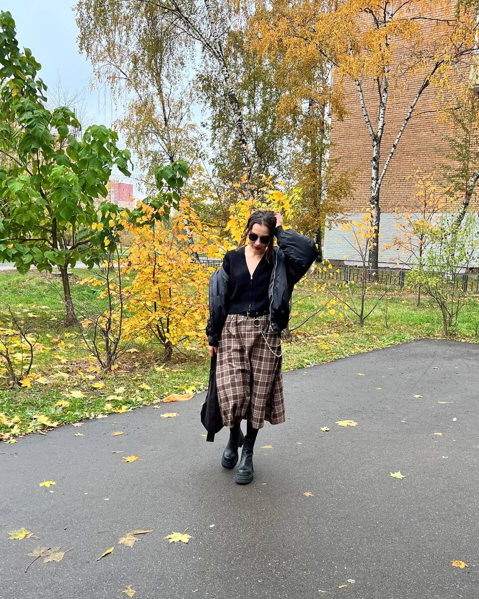 Осенью с ботинками смотрится ну очень классно