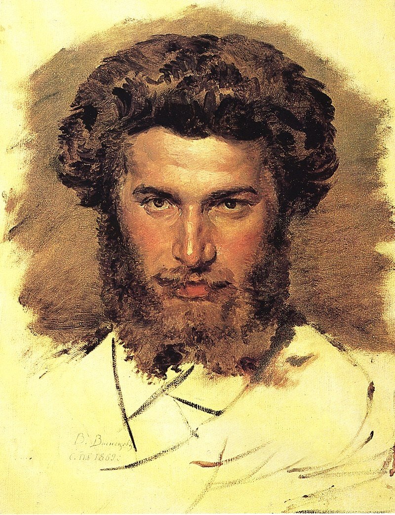Портрет А. Куинджи кисти В. М. Васнецова, 1869.
