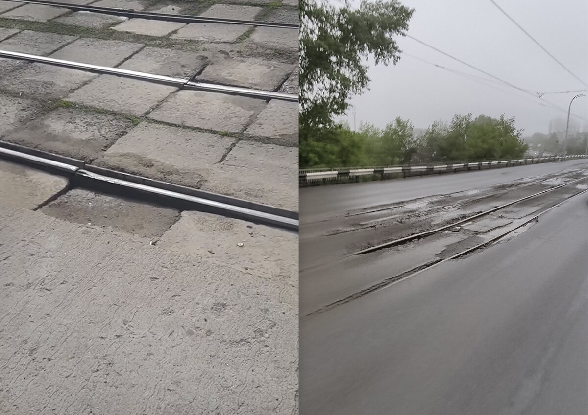    В некоторых регионах людей возят изношенные трамваи по гнилым шпалам