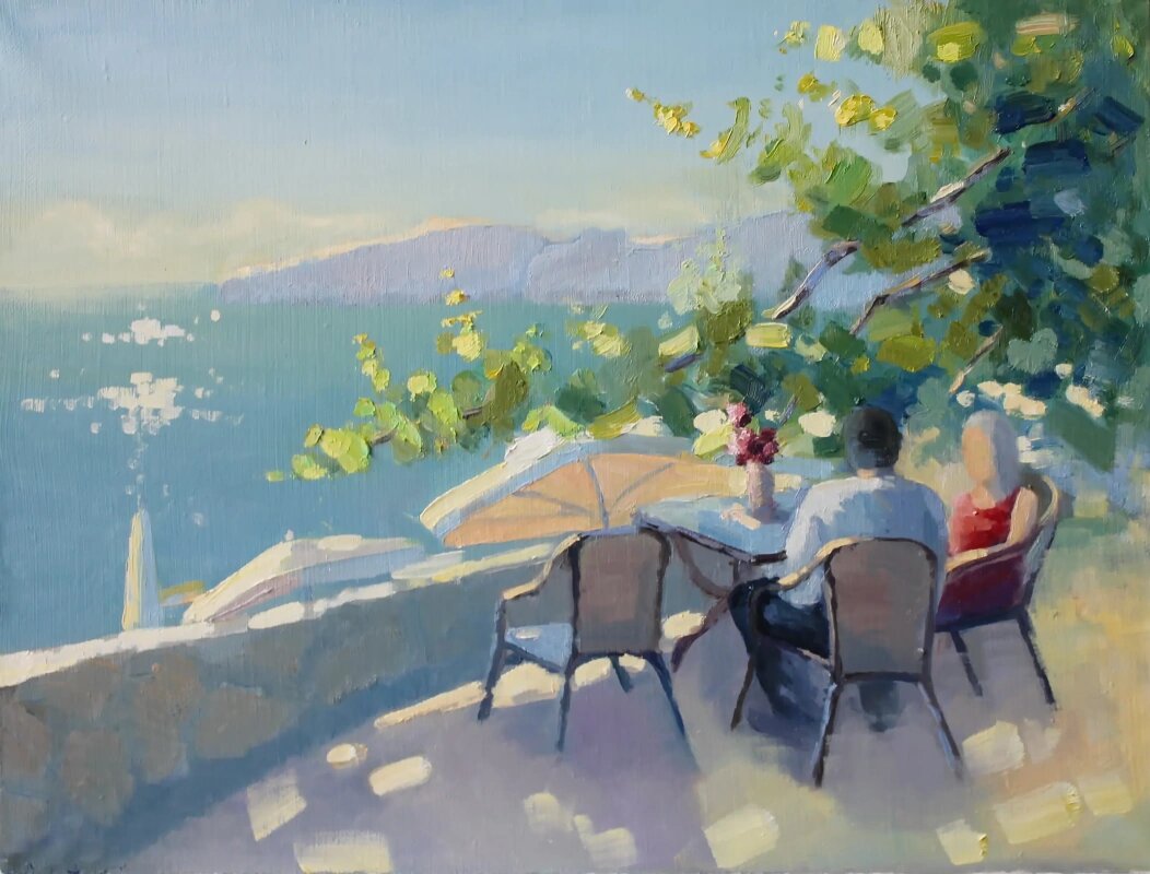 Про равные отношения и неравные браки /Марина Соколова  • Живопись, 40×30 см/ 