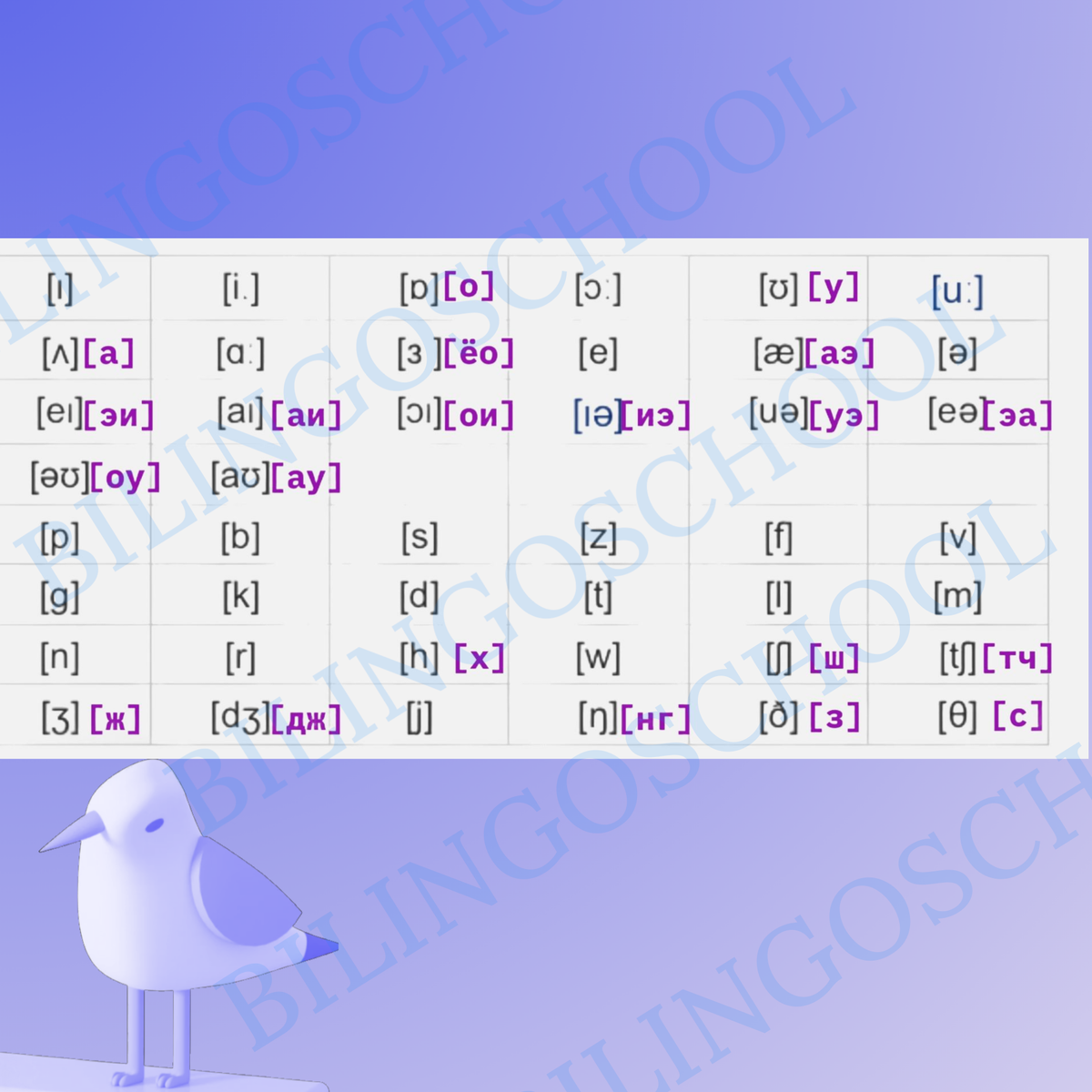 Английская транскрипция. Как прочитать английскую транскрипцию. 