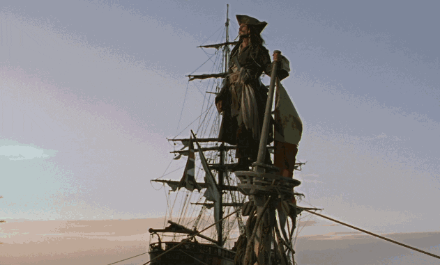 Кадр из голливудского кино «Пираты Карибского моря». Изображение с Pinterest