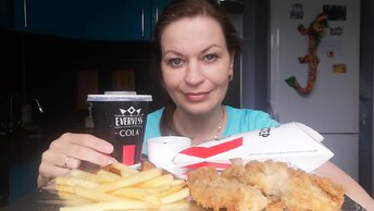 МУКБАНГ KFC БОКСМАСТЕР ФРИ СТРИПСЫ ФАСТФУД/MUKBANG HALK FAMILY ЕДА ОБЖОР