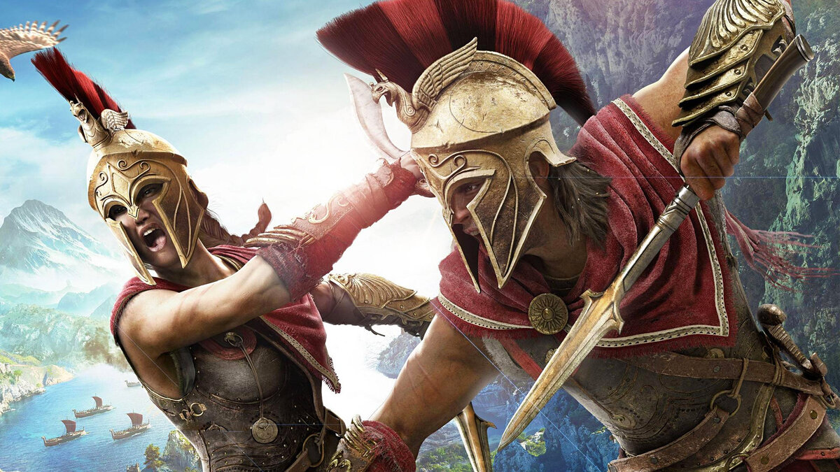 Кассандра и Алексиос Assassin's Creed: Odyssey (Изображение взято из открытых источников).