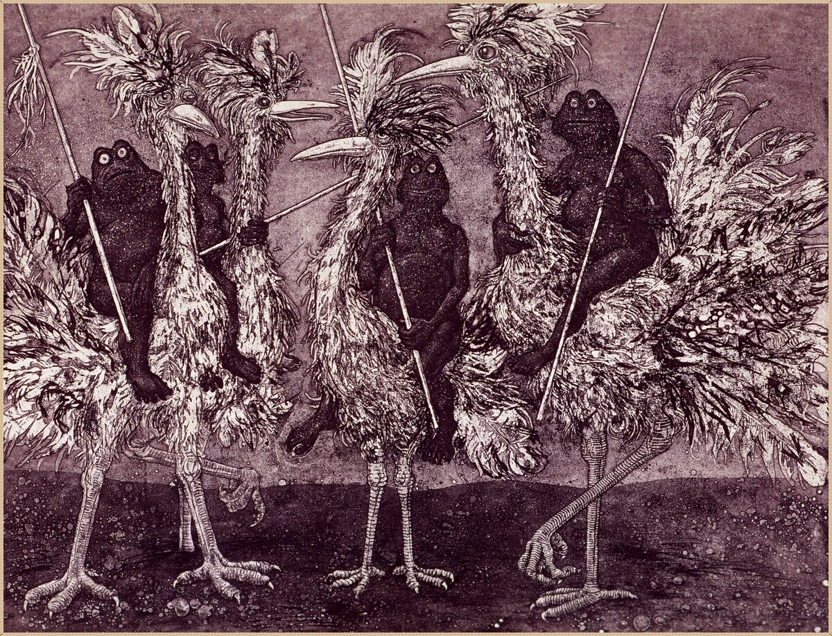 © Валерий Слаук. Охота. 1988