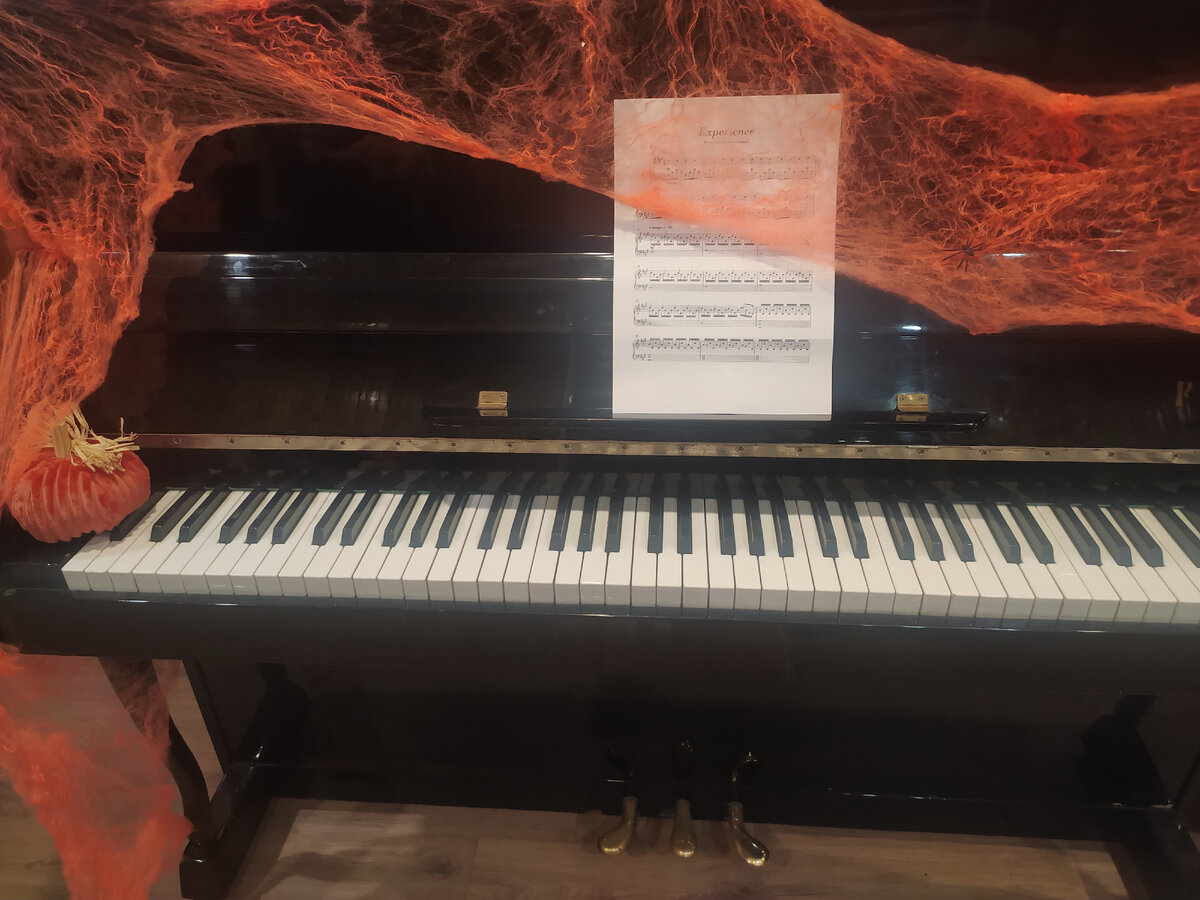 На фортепиано вон уже какая паутина🤣