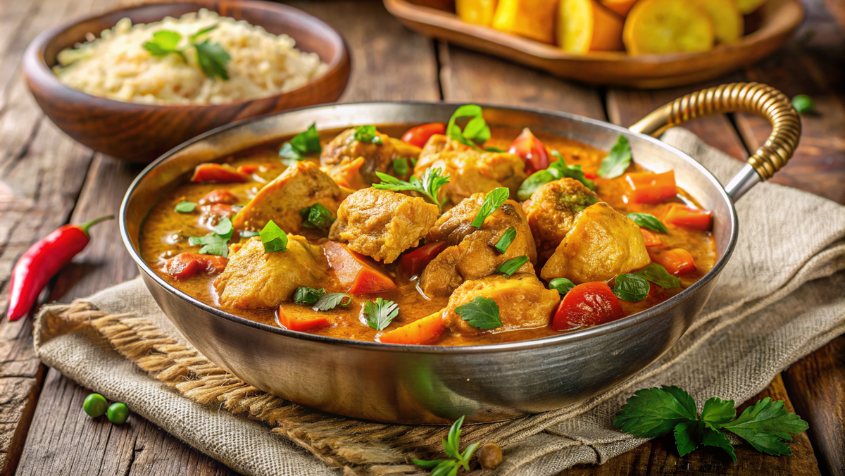 Куриное карри с овощами