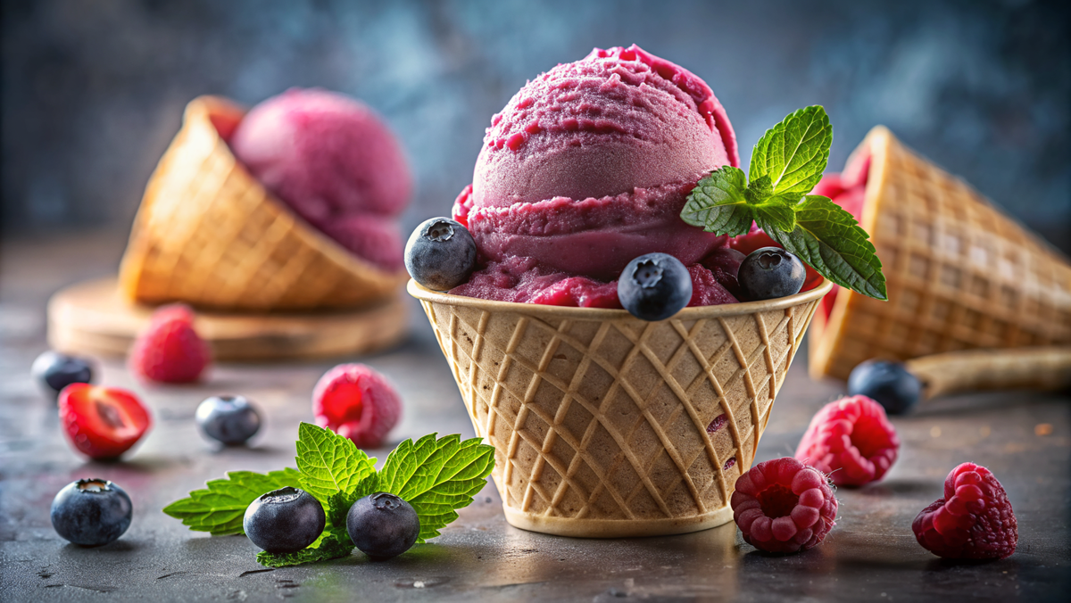 Ягодное мороженое