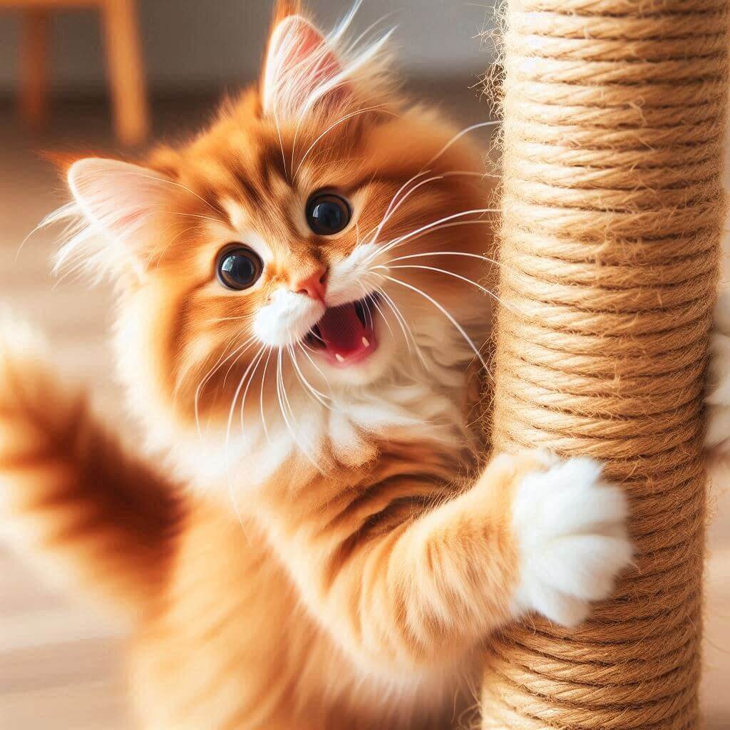 Котик и когтеточка