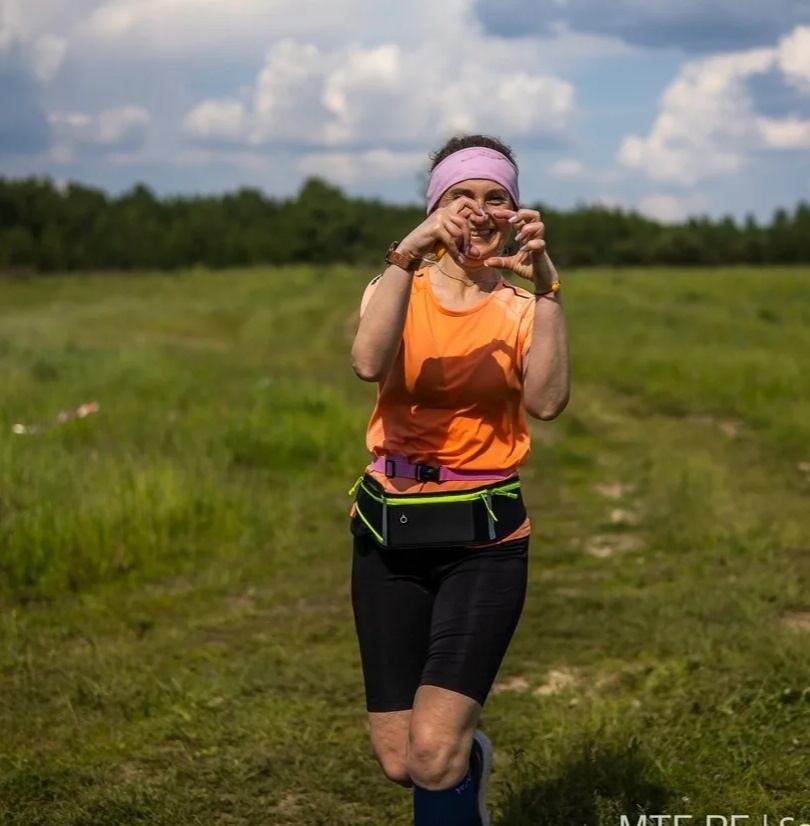 Автор на бегу. За плечами около 40 километров. Фото организатора. 