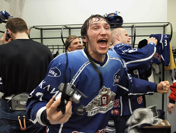     Молодой Александр Овечкин в «Динамо»