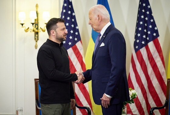    Владимир Зеленский и Джо Байден