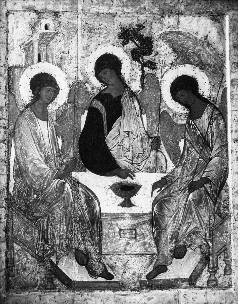 Репродукция копии иконы "Троица". Художник Андрей Рублев © photo: Sputnik / Evgeny Tikhanov