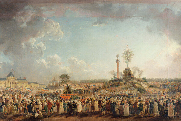 Праздник Верховного Существа на Марсовом поле в Париже, 8 июня 1794 года / Художник Пьер-Антуан Демаши/parismuseescollections.paris.fr   📷