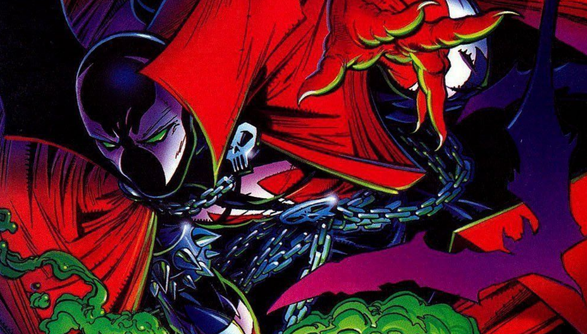 Отрывок обложки комикса "Spawn" #1