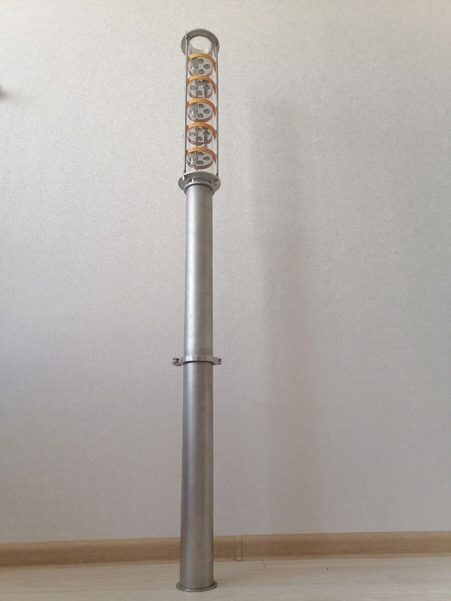 А как насчёт тандема двух царг по 50 см и тарельчатой колонны на 55 см? :)