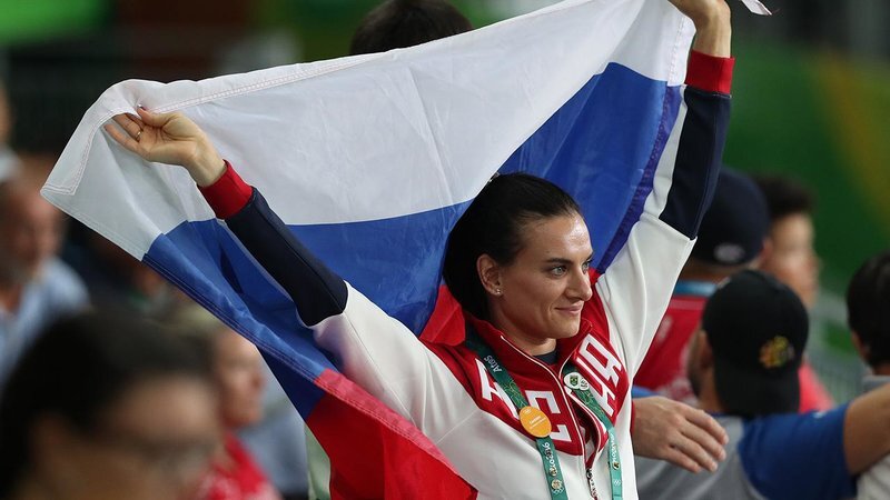 Елена Исинбаева Олимпийская чемпионка
