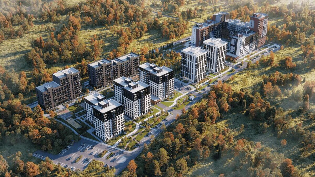 Проект и план застройки ЖК Счастье в Кольцово в Кольцово