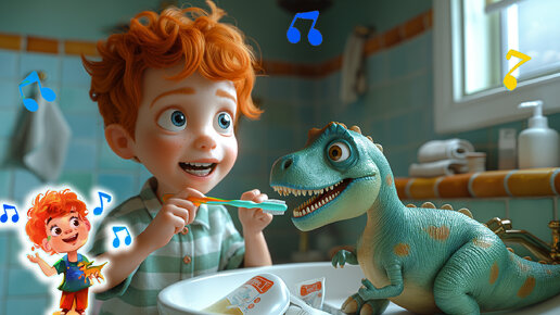 🦖✨ Brush Your Teeth with Leo and Dino! Fun Kids Song & Tooth Brushing Adventure 🎶