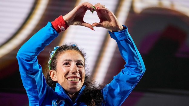    Победительница соревнований по спортивной ходьбе Антонелла Пальмизано. Global Look Press