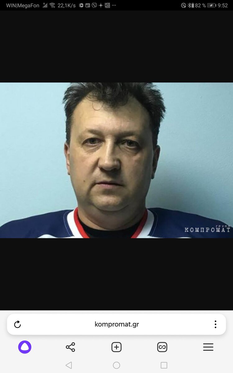 Ткачев в форме хоккеиста