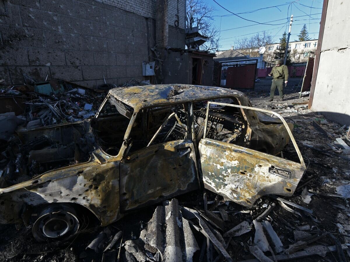    Последствия обстрела Волновахи© РИА Новости / Таисия Воронцова