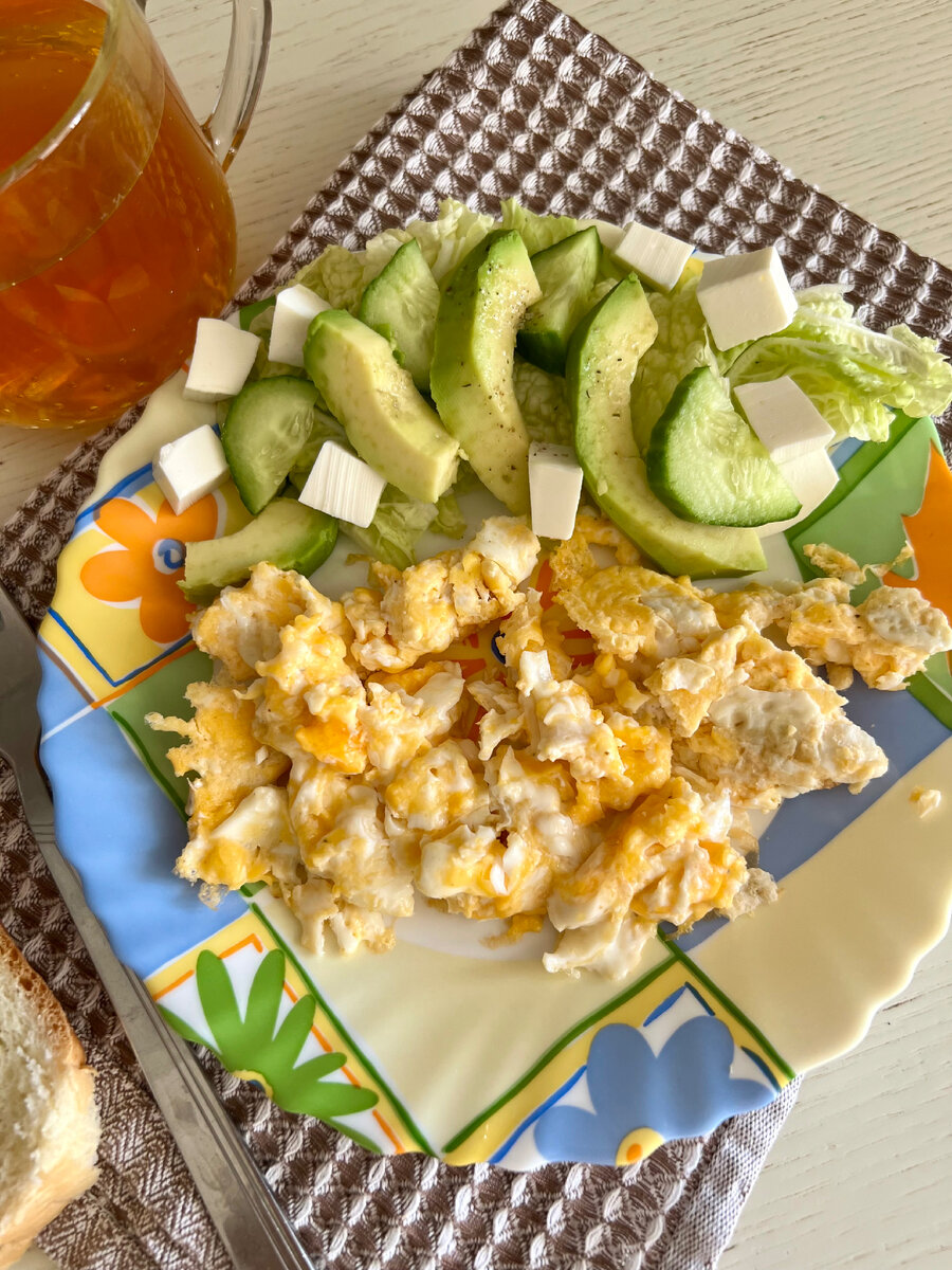 Мой завтрак . Фото автора. 