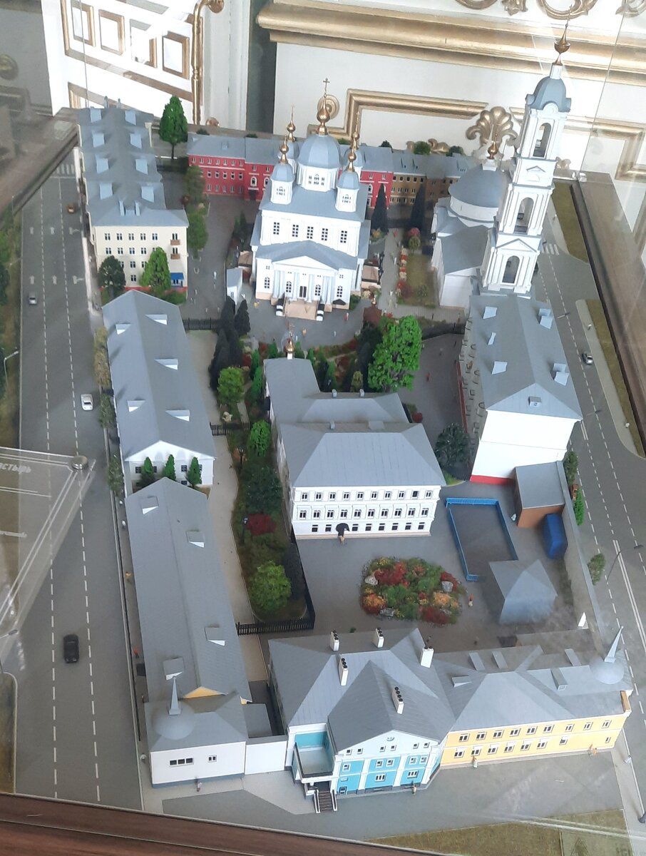 Макет территории монастыря