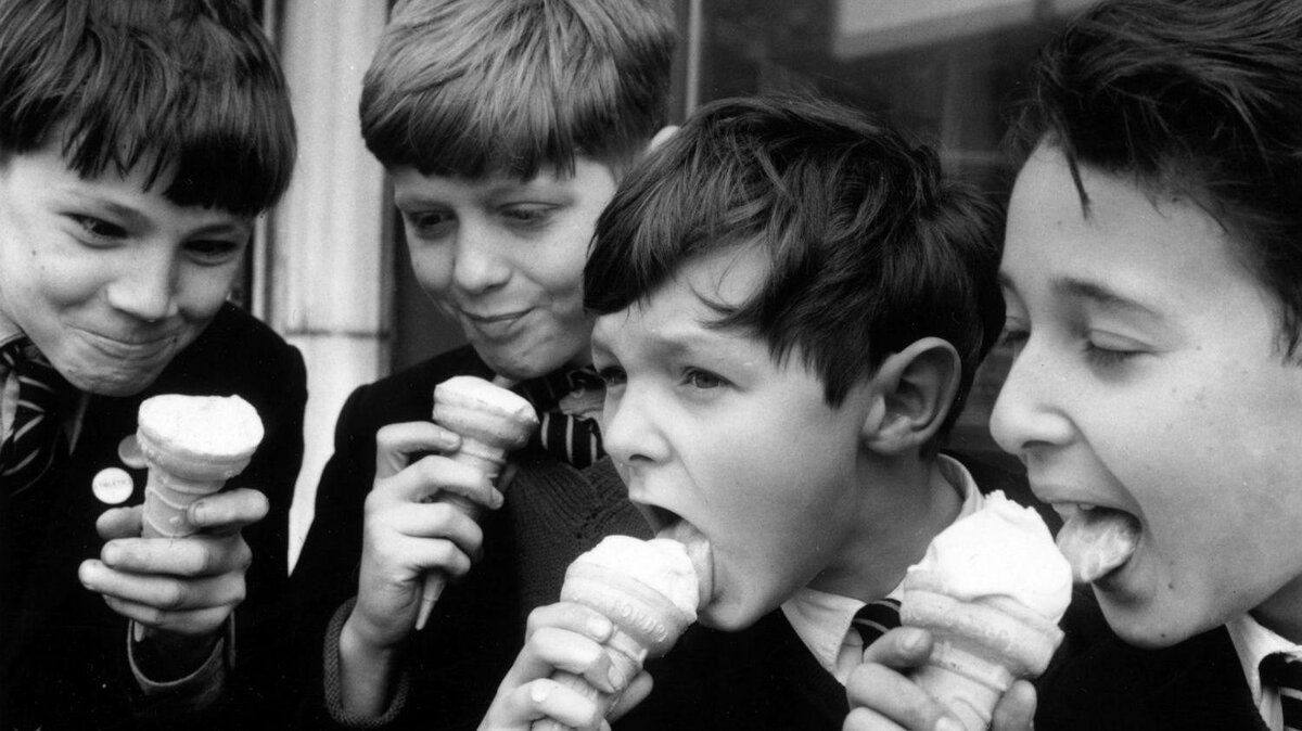 У нас были обычные стаканчики