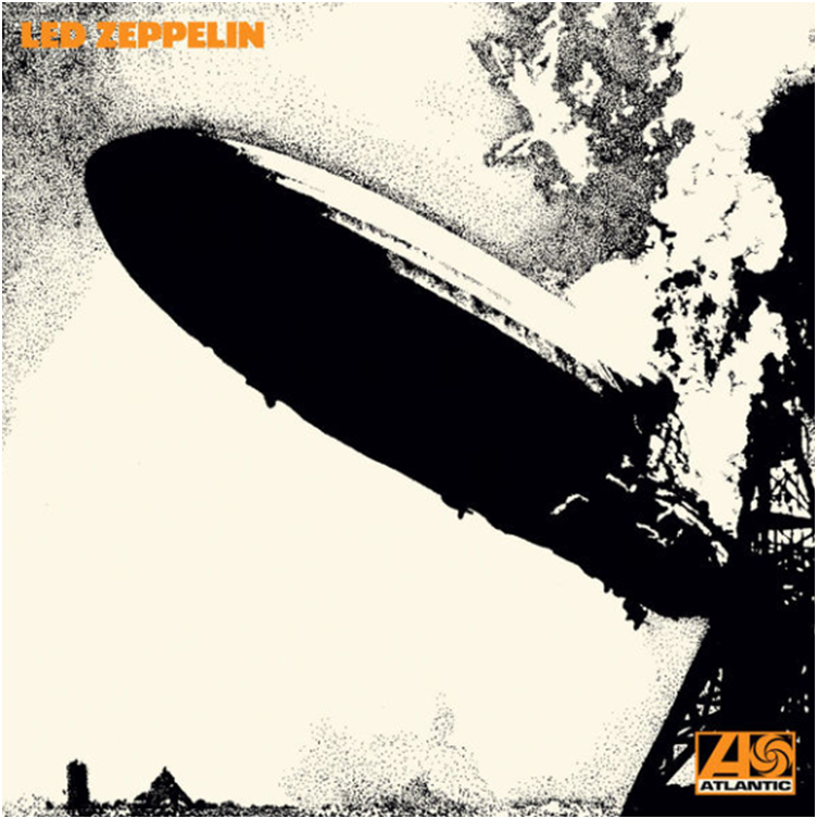 Продолжаем тему дирижаблей. 1969 год.  Почему-то мир вспомнил о дирижаблях. Ярко взлетает британская группа «LED ZEPPELIN». На обложке её дебютного альбома горящий дирижабль «Гинденбург».