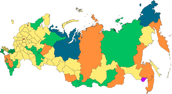 По версии Википедии, некоторые регионы нам не совсем принадлежат...