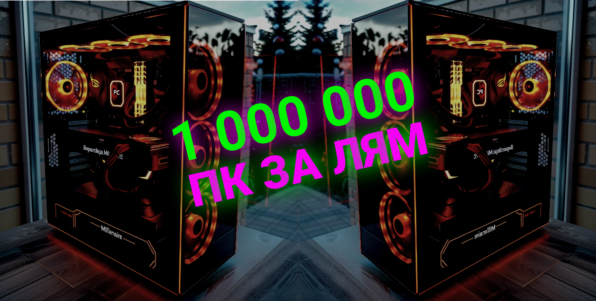 ПК за миллион рублей - вариант дизайна.