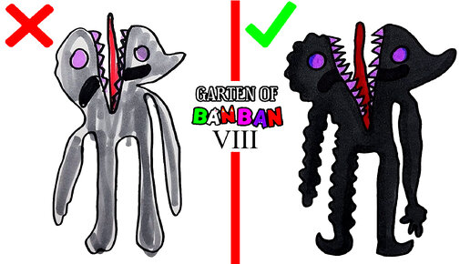 Как нарисовать Evil Jester правильно и неправильно / Garten Of Banban 8 рисунки