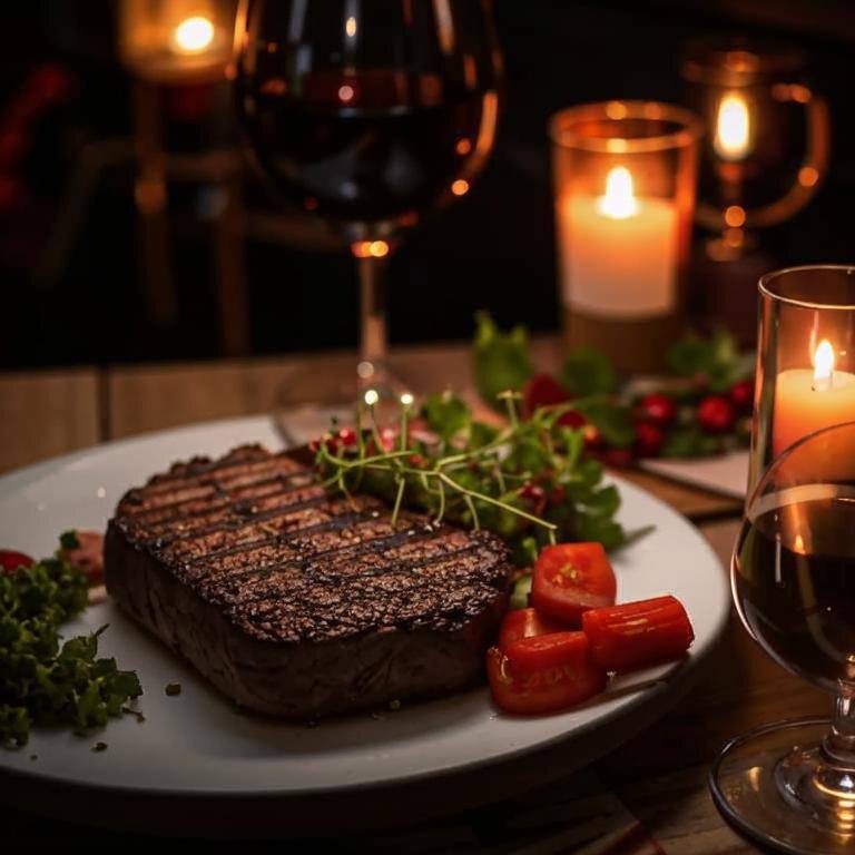 Что может быть прекраснее свежайшего стейка с бокалом Guigal Chateauneuf-du-Pape Chateau de Nalys Rouge?