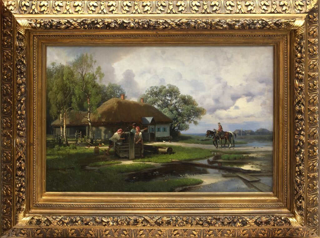 П.Суходольский. "У колодца. Летний день в просмотре". Россия, 1890