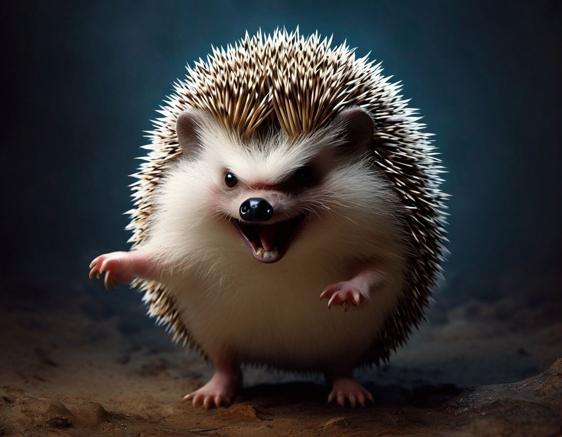 Такой ёж и меня бы отпугнул 😅