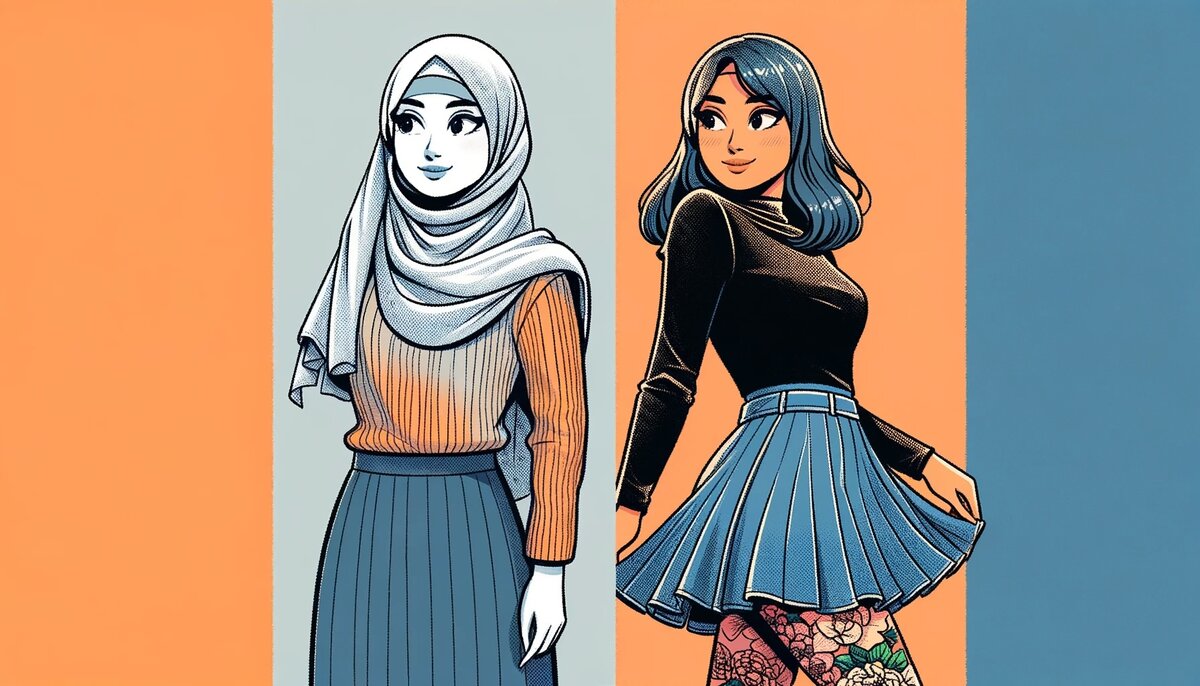 Сосуществование в России традиционно-религиозных одежд и светского стиля.