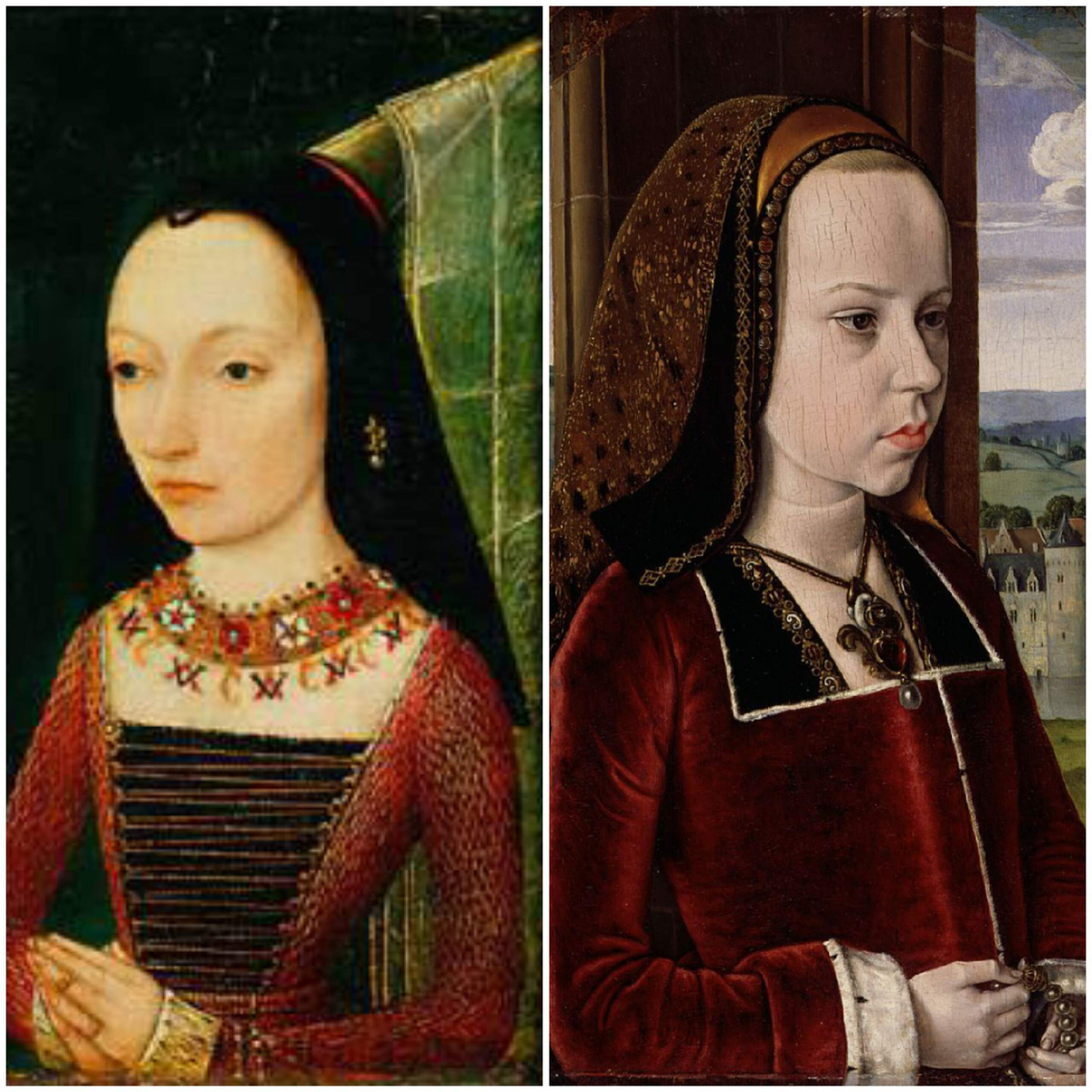 Маргарита Йоркская 1446-1503.                       Маргарита Австрийская 1480-1530