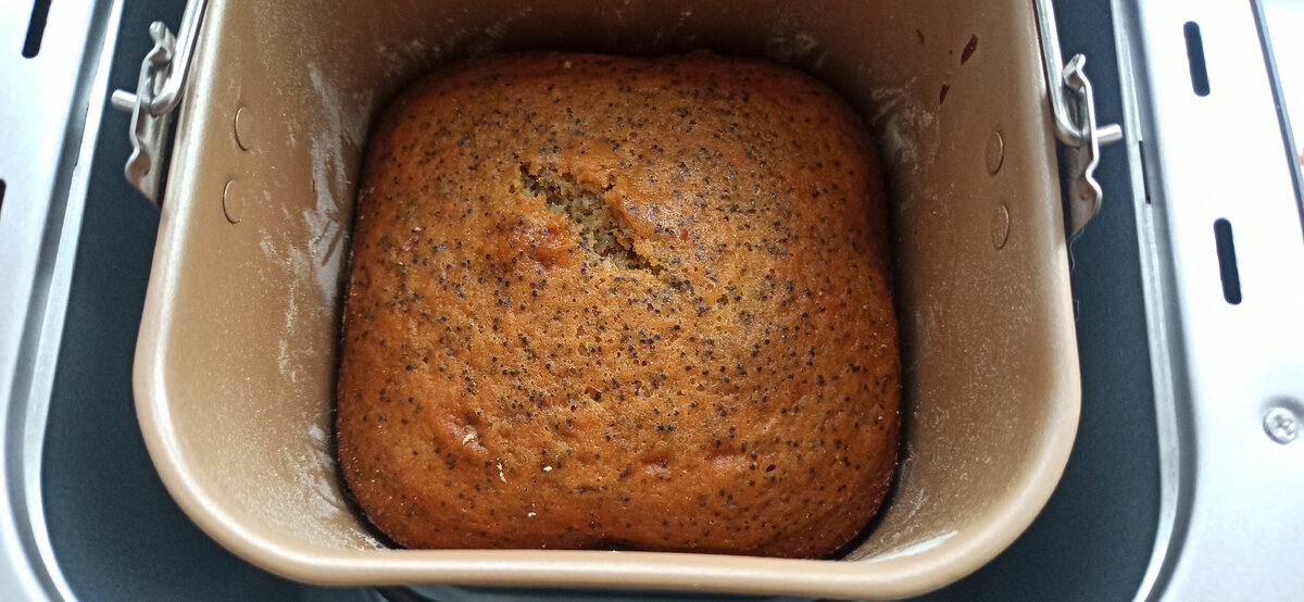 выпечка макового кекса в хлебопечке