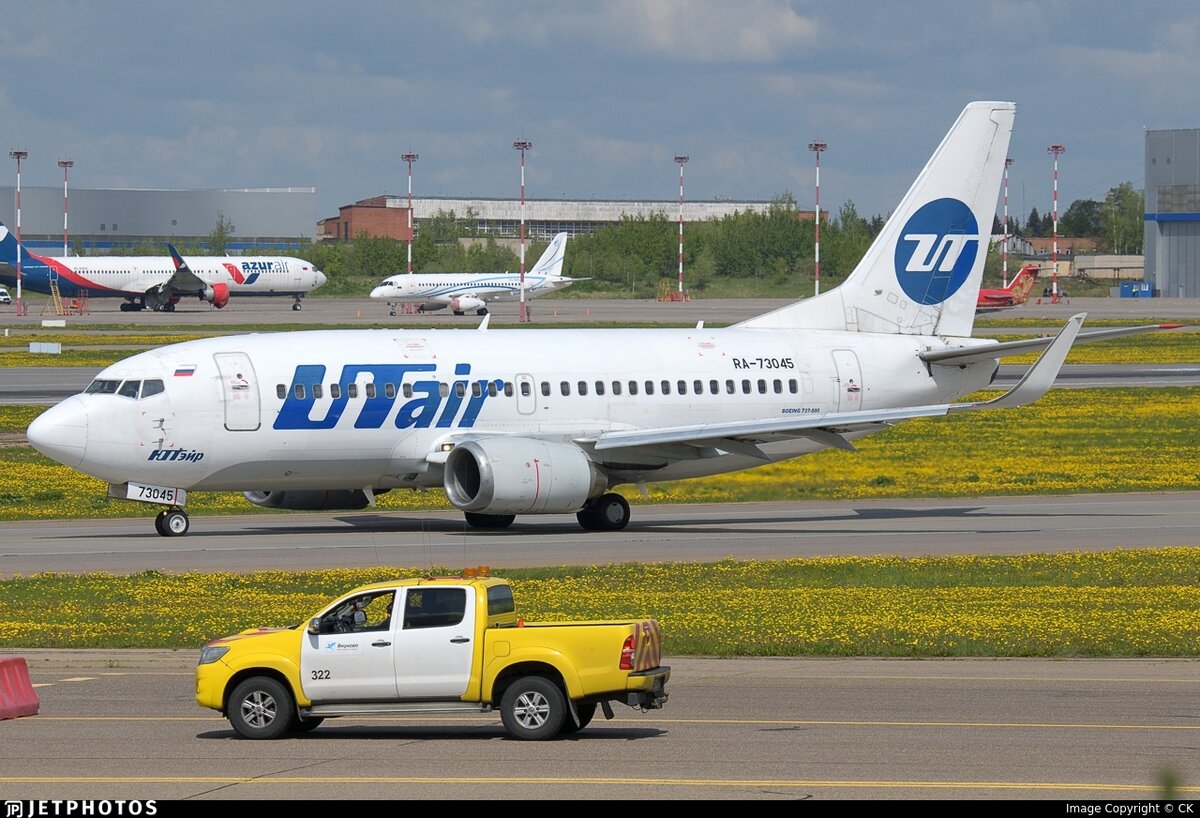 Boeing 737 авиакомпании Utair, источник jetphotos.com