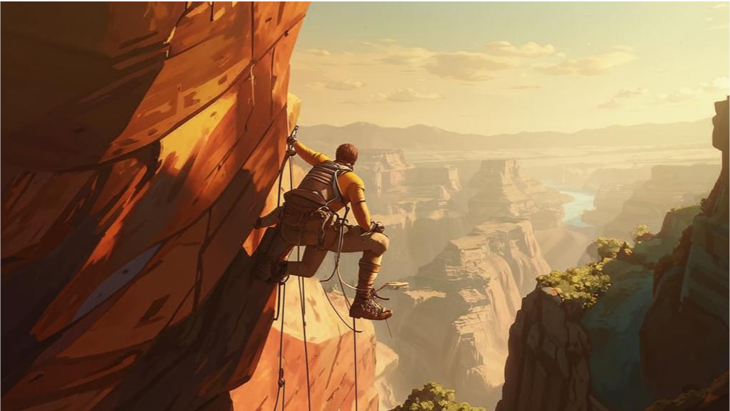 Опытный скалолаз Аарон Ральстон ступил на тропу, ведущую в  увлекательный каньон