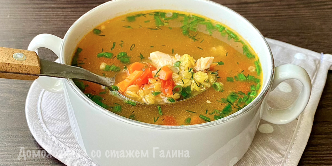 Суп с чечевицей для внука
