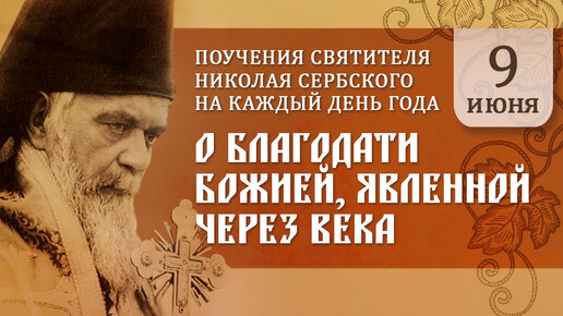 О благодати Божией, явленной через века. Святитель Николай Сербский. Поучения на каждый день года